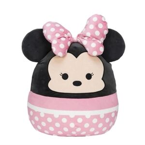 16 Inch Disney Minnie Mouse Plush Squishmallow with Pink Polka Dots